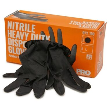 GANT NITRILE NOIR BTE DE 100 (L)