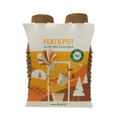 POT BIO ROND-ZD Ø8X8 (0.32L) FERTILPOT x30